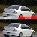 Rear Roof Window Spoiler For Mitsubishi Lancer 2002 To 2007 Glossy Carbon Look Abs Racing Wing Lip Self Adhesive Exterior