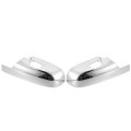 Pair Car Exterior Chrome Plated Power Lower Half Mirror Cover Cap For Chevrolet Suburban 1500 2007-2014 Silverado 2500 