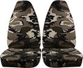 Totally Covers For 1992-1998 Ford F-150 F-250 F-350 Camo Truck Seat Captains Chairs Buckets W Wo Armrests Tan Beige Camouflage 