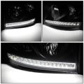 Led Drl Tinted Housing Clear Side Headlight Lamps Tool Kit Compatible With Dodge Ram Truck 06-09