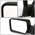 Driver Left Side Rear View Mirror Manual Folding Adjust Compatible With Ford F150 04-14 Texture Black