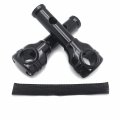 Httmt- Black 6 Risers 1 25 Handlebar Top Clamps Compatible With H-d Softail Breakout Fat Bob P N Tghd-hbs014-a -bk