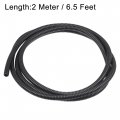 Uxcell 2 M 7 X 10 Mm Pp Split Corrugated Conduit Tube For Garden Office Black
