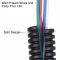 Uxcell 2 M 7 X 10 Mm Pp Split Corrugated Conduit Tube For Garden Office Black