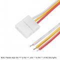 Uxcell 3 Pin 10mm Solderless Led Strip Light Jumper Cable 150mm Length 10pcs