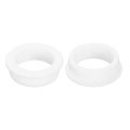 2pcs Rubber Grommets 2-1 16 52mm Drill Hole 1-5 8 42mm Id Top Hat Grommet White Silicone Plug Gasket For Wiring Automotive 
