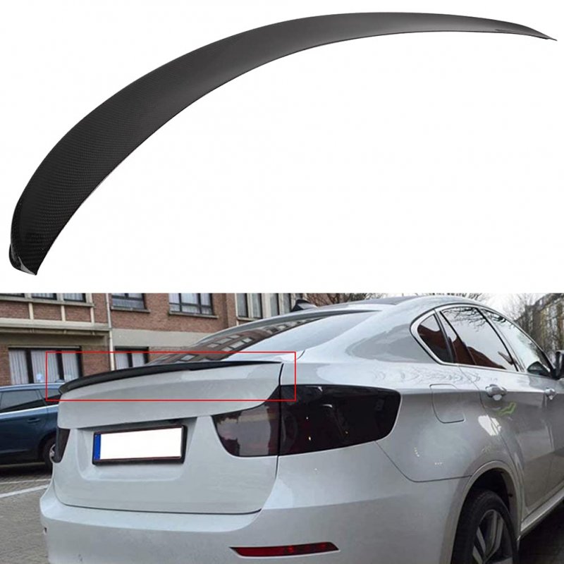 Spoiler Wing For 2015-2018 Bmw X6 Rear Trunk With Self-adhesive Tape