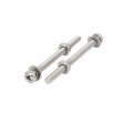 Uxcell M3x40mm 304 Stainless Steel Phillips Pan Head Bolt Screw Nut W Washer 25 Sets