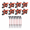 8 Pack D585 Uf262 Round Ignition Coil Packs And 748uu Spark Plug Wires For Chevy Gmc Cadillac Chevrolet Silverado Ssr 4 8l 5 3l 