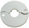 Chrome Plated Floor And Ceiling Split Flange Fits 2-inch Iron Pipe Opening Diameter 2 3 8 Inch By Plumbusa 