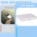 Gtpartes Dome Lamp W Reading Light Lens Clear Cover Compatible With 1988-1999 Chevy Gmc C1500 K1500 Interior Reading White