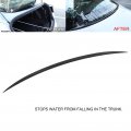 Trunk Window Spoiler Wing Carbon Fiber Style Abs Rain Water Deflector Replacement For Tesla Model 3 2017 2021