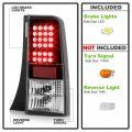 Acanii For 2004 2005 2006 Scion Xb Bb Black Led Tail Lights Rear Brake Lamps Pair Set Assembly Aftermarket Left Right