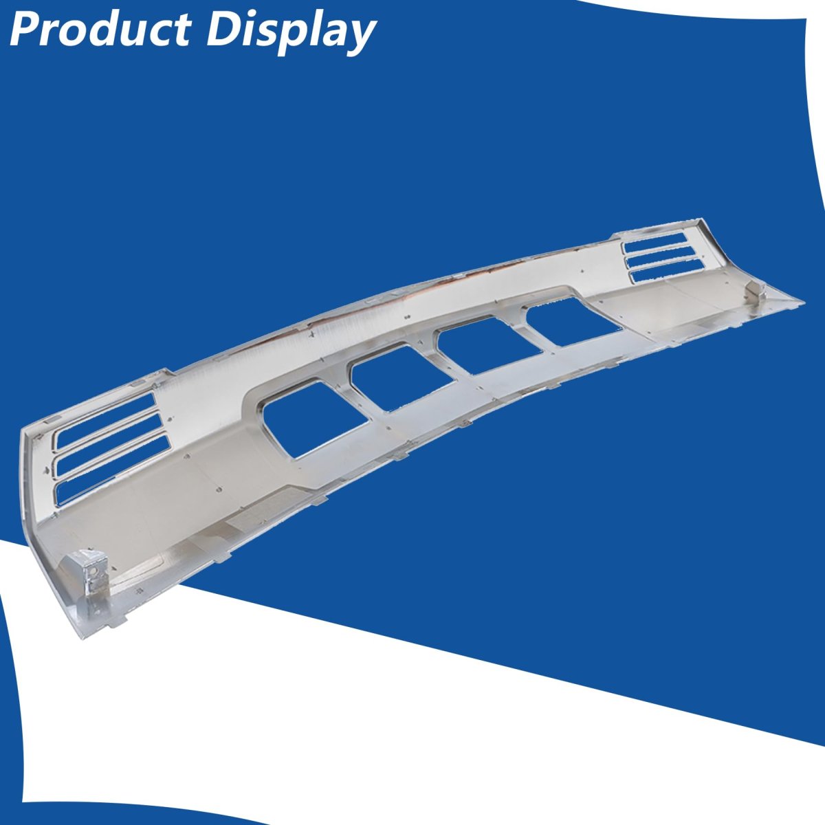 Chrome Front Bumper Lower Valance Skid Plate Replacement For Silverado 1500 2022-2023