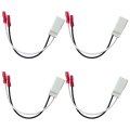 4pcs Front Rear Door Speaker Wire Harness Connector Plug Replacement For 2007-2014 Dodge Avenger