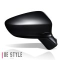 Ma1321187 Factory Style Passenger Right Side Mirror Manual Folding Power Adjust Turn Signal Blind Spot Detection Compatible