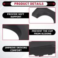 Center Console Cup Holder Armrest Pad Replacement Compatible With 2004-2014 Ford F150 Black