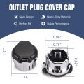 Outlet Plug Cover Dash Cap Panel Retainers For Chevy Silverado Gmc Sierra 2007 2008 2009 2010 2011 2012 2013 12v Power 2pcs