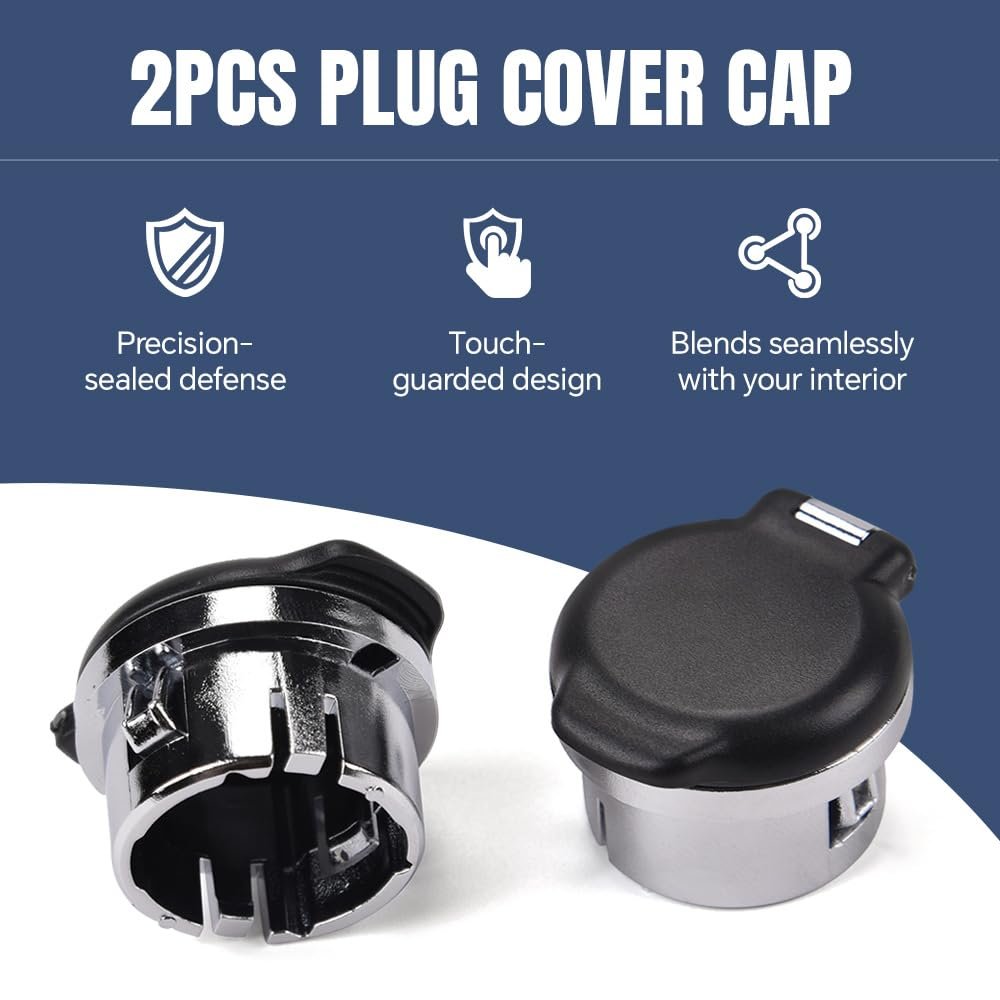 Outlet Plug Cover Dash Cap Panel Retainers For Chevy Silverado Gmc Sierra 2007 2008 2009 2010 2011 2012 2013 12v Power 2pcs