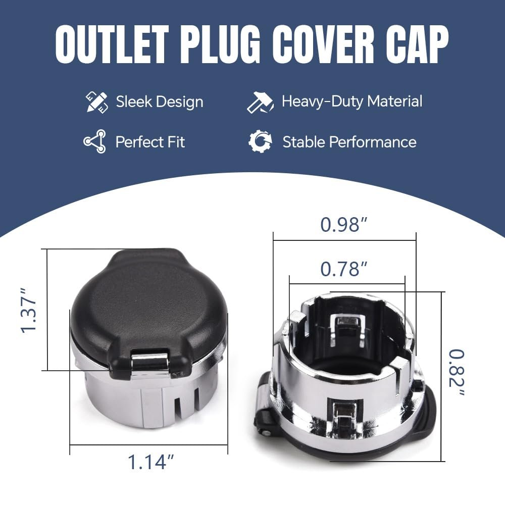 Outlet Plug Cover Dash Cap Panel Retainers For Chevy Silverado Gmc Sierra 2007 2008 2009 2010 2011 2012 2013 12v Power 2pcs