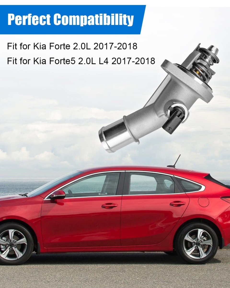 Engine Coolant Thermostat Housing For Kia Forte 2 0l017 2018 And Forte5 2 L4 2017 Replace Part Number 25500-2e08ne Coolant