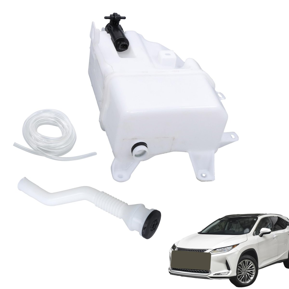 Plastic Windshield Washer Fluid Reservoir Tank With Pump And Tube Replacement For Rx350 2020-2022 85315-48260
