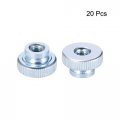 Uxcell Knurled Thumb Nuts 20pcs M5x0 8mm Iron Round Knobs Fastener For 3d Printer Parts