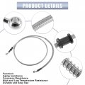 X Autohaux 150cm An3 M10 Car Hydraulic Brake Line Oil Hose Pipe Fitting 28a Stainless Steel For Motorcycle Dirt Racing Bike