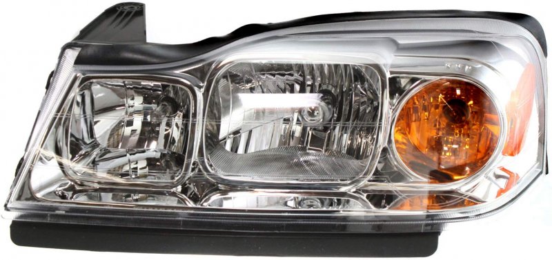 Driver And Passenger Side Headlight For Saturn Vue Base Green Line Red 2006 2007 Halogen With Bulbs Replaces 15877671 15877672