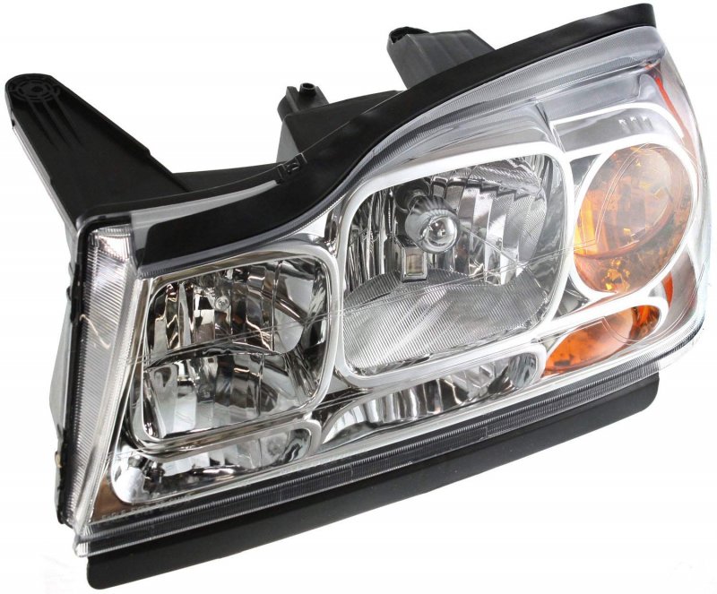 Driver And Passenger Side Headlight For Saturn Vue Base Green Line Red 2006 2007 Halogen With Bulbs Replaces 15877671 15877672