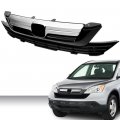 G-plus Front Upper Lower Grille Chrome Bumper Mesh Grill Compatible With Honda Cr-v 2007 2008 2009