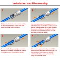 Yzm Push-to-connect Tube Fittings Thread Female Adapters 1 2 Nptfa X 4 Od For Ro Water Systems Filter Water Purifiers Pack Of 5