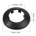 Uxcell 40-41mm Pipe Cover Decoration Pp Plastic Water Escutcheon Black 8pcs