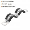 Uxcell 8pcs Split Ring Hanger Pipe Strap Fit For 1 25mm Rubber Cushion Support Bracket Clamps Tube