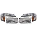 Rvlightings Holiday Rambler Endeavor 1998-2001 Rv Motorhome 4 Piece Set Left Right Headlights Corner Turn Signal Lights