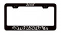 Buck Macular Degeneration Causes Black Metal License Plate Frame Tag Holder C18 