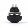 Tiuimk 5pcs Waterproof Momentary Push Button Switches Black Ideal For Vehicle Horns Ignition Switch And Doorbells