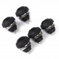 Tiuimk 5pcs Waterproof Momentary Push Button Switches Black Ideal For Vehicle Horns Ignition Switch And Doorbells