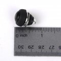Tiuimk 5pcs Waterproof Momentary Push Button Switches Black Ideal For Vehicle Horns Ignition Switch And Doorbells