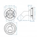 Fydun Rv Water Locking Cap Car Gravity Fill Hatch Inlet With 2 Keys Replacement For Rvs Motorhome Camper Trailer Caravan