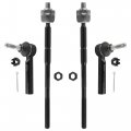 4pcs Front Inner And Outer Tie Rod Ends For Dodge Journey 2009 2018 Ev800611 Es800408 