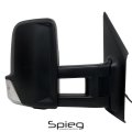 Spieg Long Arm Passenger Side Mirror Replacement For Sprinter 2019-2023 Power Adjusted Heated W Turn Signal Light 7pin Right
