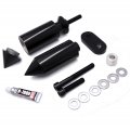 Smt- Spike Frame Slider Guard Crash Protector Pad Aluminum For 2006-2007 Yzf R6 Black P N Mt290-002
