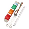Baomain Industrial Signal Light Column Led Alarm Square Tower Indicator Flash Warning Red Green Yellow Dc 12v Lta-402w