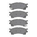 Front Brake Pads For Mazda Protege 1999 2000 Semi Metallic Mechanical Pad Wear Sensor 2 03 In Inner Height 