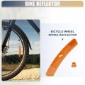X Autohaux Bike Reflectors 5 X0 79 47 Bicycle Warning Reflector Accessories Plastic Yellow 1 Pair