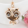Seadear Crystal Owl Keychain Charming Keyring Sparkling Rhinestone Charm Purse Car Pendant Handbag Decor Gift For Women Girls