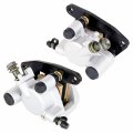 Front Right Left Brake Calipers W Pads Replacement For Yamaha Banshee 350 Yfz350 Atv 1990-2006