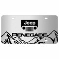Ipick Image Made For Jeep Renegade Rock Mountain Graphic Brush Special Aluminum Metal License Plate