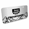 Ipick Image Made For Jeep Renegade Rock Mountain Graphic Brush Special Aluminum Metal License Plate